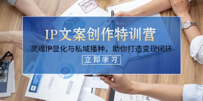 (14330期)IP文案创作特训营,灵魂IP显化与私域播种,助你打造变现闭环(14节课)-创业联盟