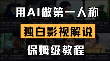 用AI做第一人称独白影视解说,手把手教学,保姆级教程-创业联盟